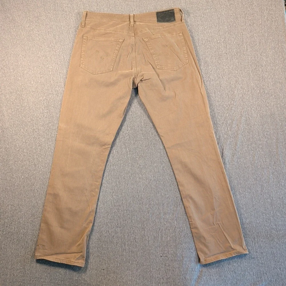 AG Adriano Goldschmied Pants Mens Brown The Everett Slim Straight‎ 32x29 Jeans